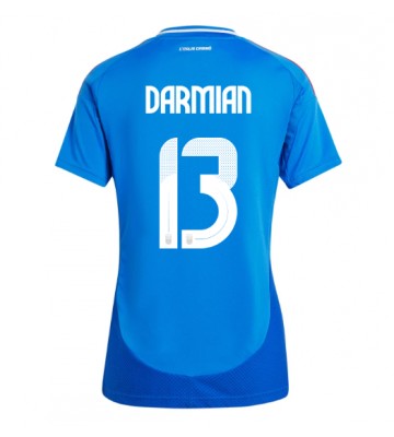 Italia Matteo Darmian #13 Primera Equipación Mujer Eurocopa 2024 Manga Corta